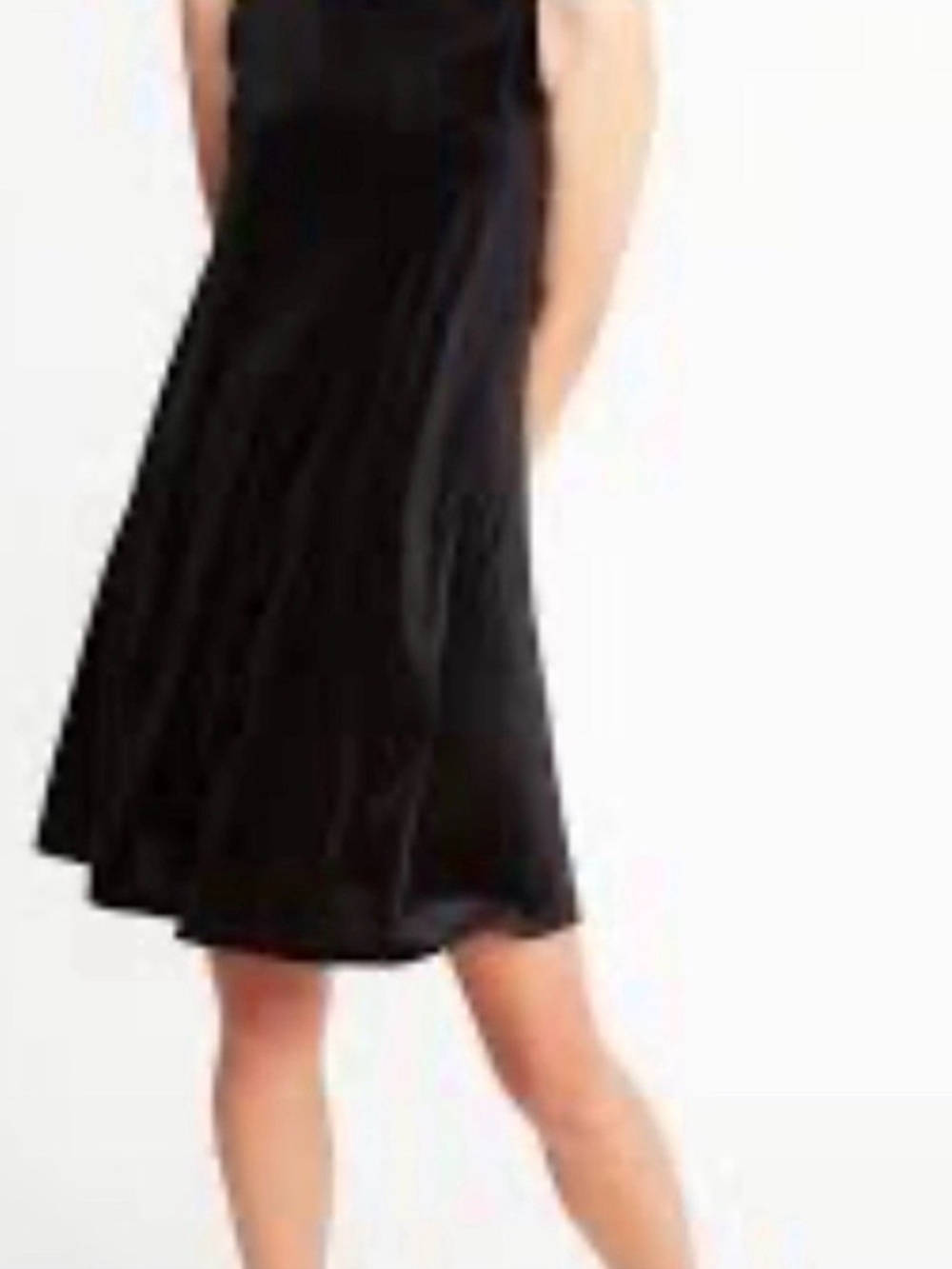 Old Navy Velvet Knit Black Swing Dress Size XS